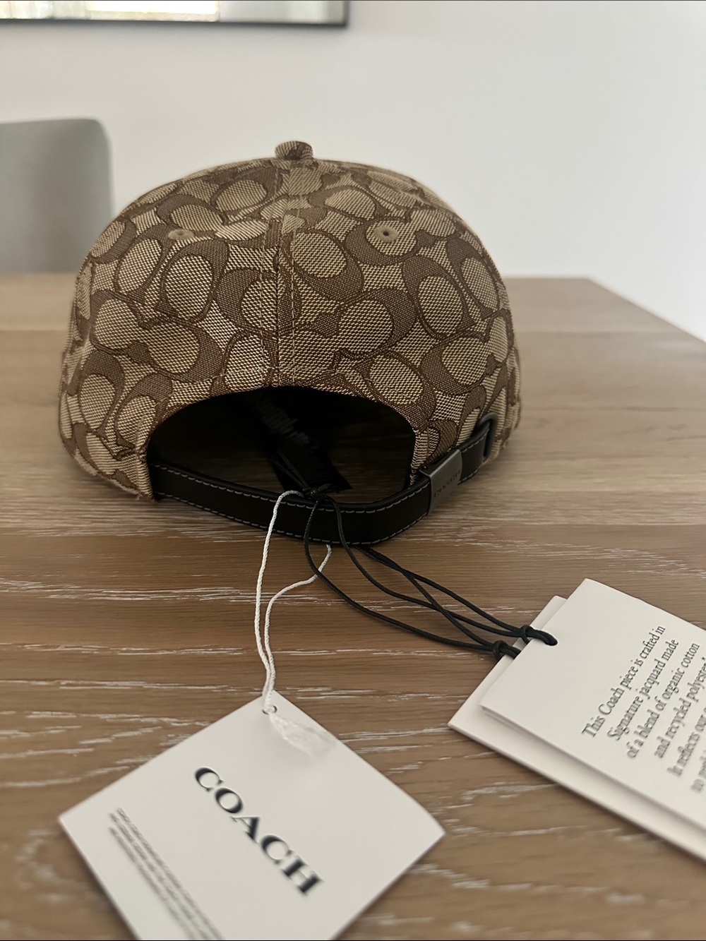 Coach Signature Canvas Baseball Cap in Brown/Tan - Picture 2 of 5